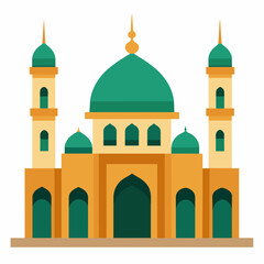 Mosque vector illustration on white background