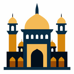 Mosque vector illustration on white background