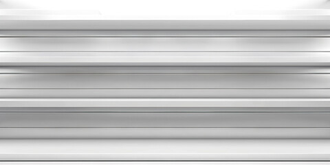 Obraz premium Chic White Shelving Unit: A wall unit with sleek, modern white shelves for storage or displaying items.