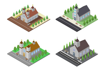 Isometric churches