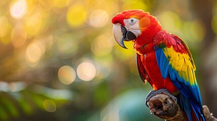 Parrot in its natural habitat