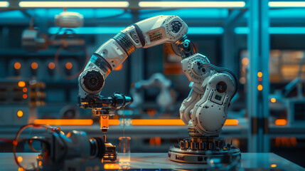 The robotic arm is a versatile tool that can be used in a variety of industrial applications.
