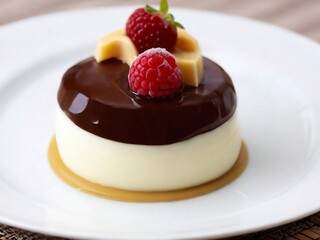 chocolate cake with strawberries