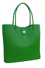 borsa borsone da donna shopping su fondo isolato trasparente 