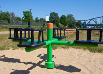 Plac zabaw dla dzieci. Children's playground.