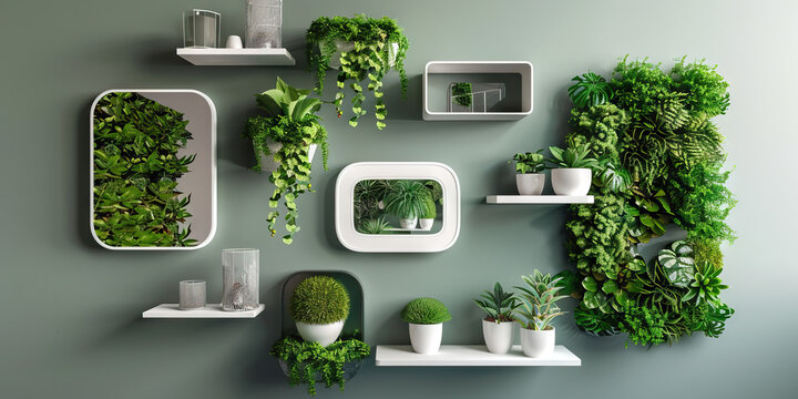 Creative Wall Solutions: A collection of unique and innovative ways to incorporate wall decor into different room settings, such as using mirrors, shelves, and even plants