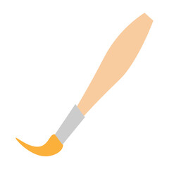 Paint Brush Flat Icon Design