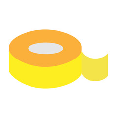 Adhesive Tape Flat Icon Design
