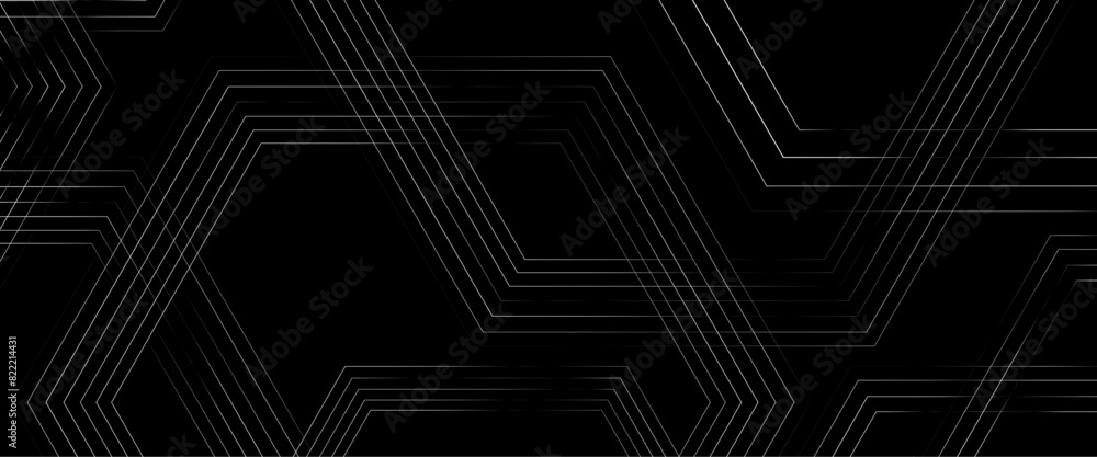 Poster vector black and white geometric pattern seamless pattern diagonal rectangular lines.