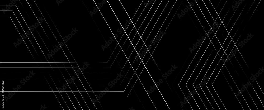 Poster vector black and white geometric pattern seamless pattern diagonal rectangular lines.