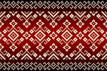 Geometric ethnic pattern seamless design for background or wallpaper.