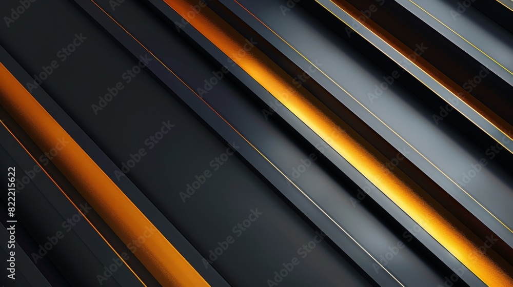 Poster this image features a captivating abstract pattern with alternating black and orange stripes, accent