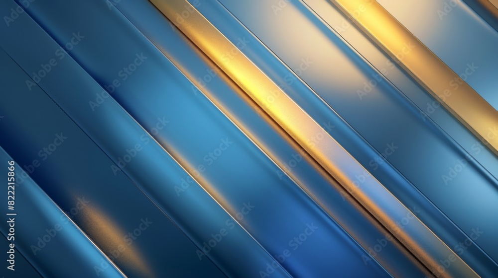 Poster this image presents a sleek and modern abstract pattern, featuring alternating blue and gold diagona