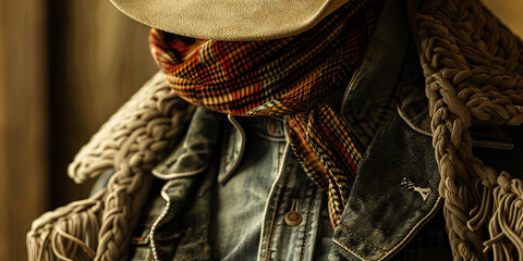 Cowboy Couture: A modern twist on traditional cowboy decor, featuring sleek accents and vintage Western fashion