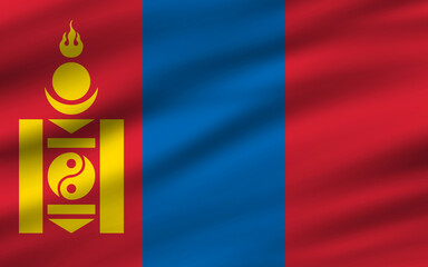 a backdrop of wavy flags from around the world