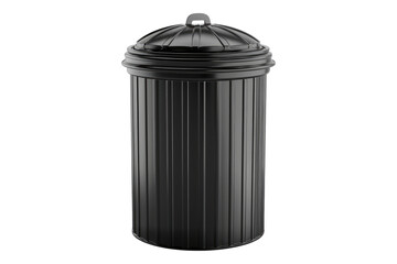 Trash can isolated on transparent background
