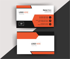 Business card template. Editable 