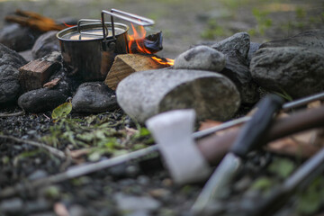 焚き火