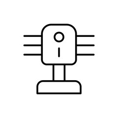 Antenna outline icons, minimalist vector illustration ,simple transparent graphic element .Isolated on white background