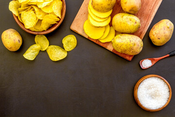 Gardening at home. Passion fruit seedlings in peat pots, top view