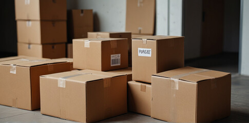 Boxes for delivering parcel