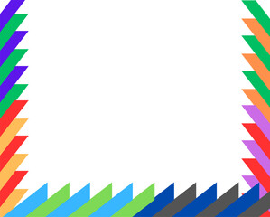 There is some patterns those are like to arrows. vector design in white background.