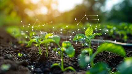 Smart Farming utilizing IoT and AI to monitor crop health, optimize irrigation, and enhance agricultural productivity 