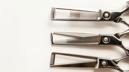 Clippers in action cutting hair short, top view, isolated white background, studio lighting for advertising clean and precise men's hairstyles like crew cuts