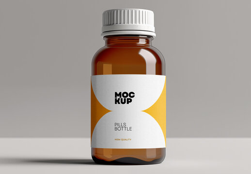 Pills Bottle Mockup Generated with AI