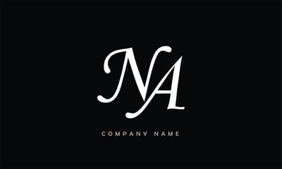 NA, AN, N, A Abstract Letters Logo Monogram