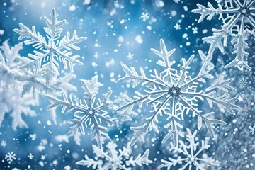blue winter background