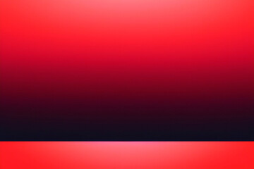 Obraz premium 空の広々とした部屋に、美しさの明暗の透明な赤、グラデーションの平らな壁と床の抽象的なイラスト背景テクスチャ 