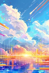 Cloud technology and data storage.