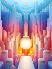 Obraz premium LGBTQ pride parade flat design top view holographic float cartoon drawing vibrant colors