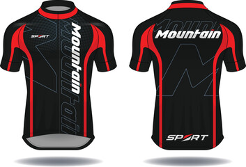 Cycle jersey.sport wear protection equipment vector
