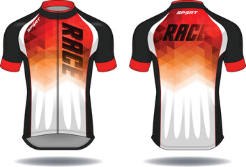 Cycle jersey.sport wear protection equipment vector
