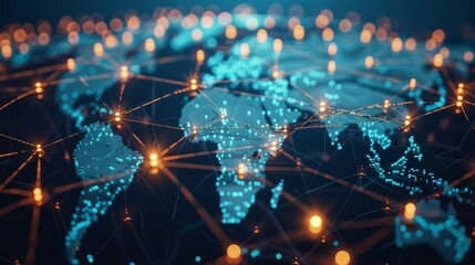 Generate an image representing global connectivity