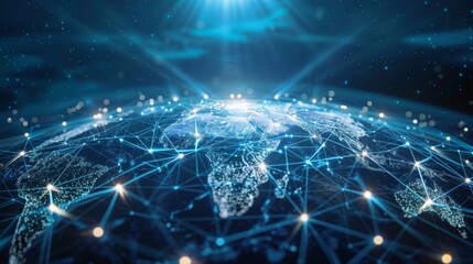 Generate an image representing global connectivity