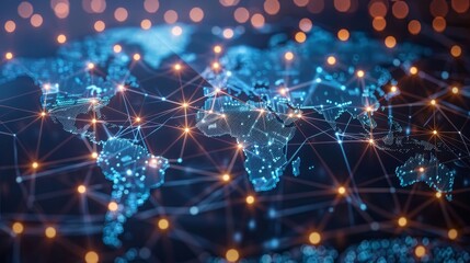 Obraz premium Generate an image representing the global connectivity