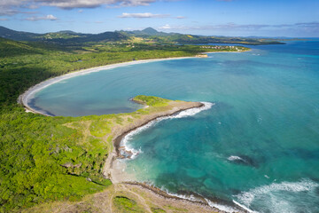 Obraz premium Martinique: la plage du Grand Macabou au Vauclin