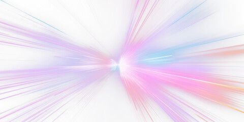 Illuminated speed drive. Warp burst. Modern tech. Sci-fi. Speed trails. Motion blur. Zoom streak. Light flare. Isolated PNG backdrop. Technology and future. Speed streaks.