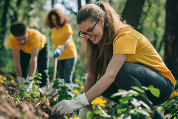 Community Volunteers Unite to Clean Public Park