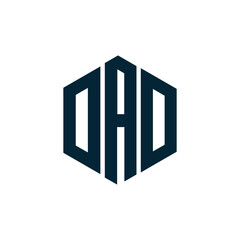 DAD logo. D A D design. White DAD letter. DAD, D A D letter logo design. D A D letter logo design in FIVE, FOUR, THREE, style. letter logo set in one artboard. D A D letter logo vector design.	
