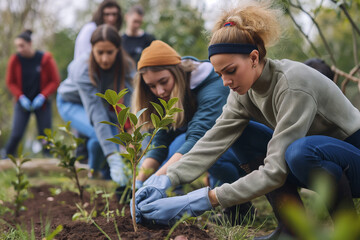 Community Volunteers Join Forces to Plant Trees