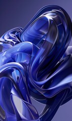 Blue Abstract Sound Visualization,Photorealistic HD