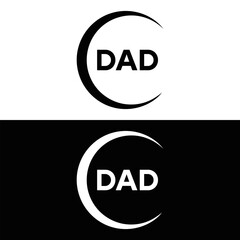 DAD logo. D A D design. White DAD letter. DAD, D A D letter logo design. D A D letter logo design in FIVE, FOUR, THREE, style. letter logo set in one artboard. D A D letter logo vector design.	

