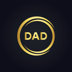 DAD logo. D A D design. White DAD letter. DAD, D A D letter logo design. D A D letter logo design in FIVE, FOUR, THREE, style. letter logo set in one artboard. D A D letter logo vector design.	


