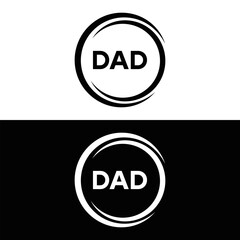 DAD logo. D A D design. White DAD letter. DAD, D A D letter logo design. D A D letter logo design in FIVE, FOUR, THREE, style. letter logo set in one artboard. D A D letter logo vector design.	

