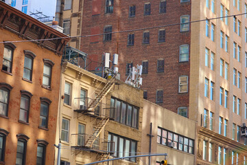 Obraz premium New York City - Brownstones