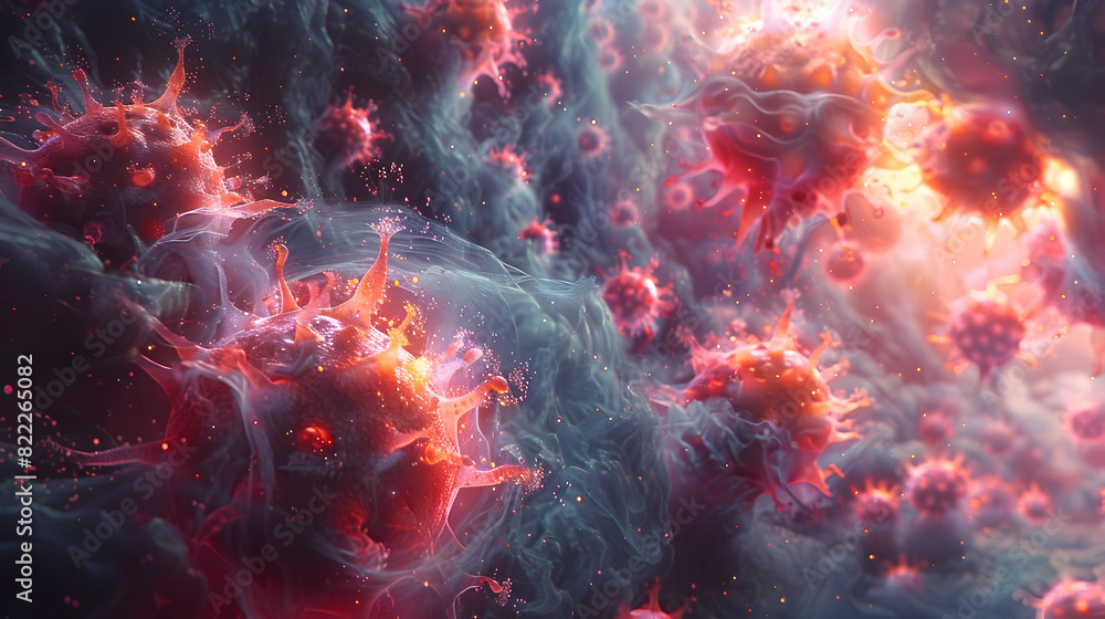 Poster cosmic explosion a mesmerizing display of interstellar energies and transformative celestial forces